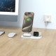 Tech-Protect QI15W-A22 MagSafe inductive charger with 3in1 MagSafe stand for smartphone / Apple Watch / AirPods - white