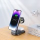 Tech-Protect QI15W-A28 MagSafe 3in1 Inductive Charger with Smartphone / Apple Watch / AirPods Stand - Black