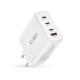Tech-Protect NC100W-GAN charger GaN 3x USB-C PD 100W / USB-A QC 3.0 - white