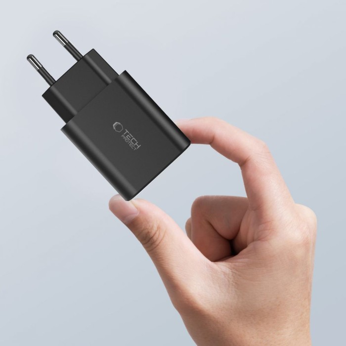 Tech-Protect NC30W charger 2x USB-C PD 30W / USB-A QC 3.0 - black