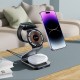 Tech-Protect QI15W-A29 3-in-1 Inductive Charger with MagSafe for Smartphone / Apple Watch / AirPods - Black