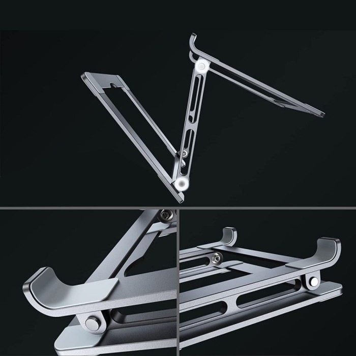 Tech-Protect ULS400 universal foldable stand for laptops up to 17" - silver