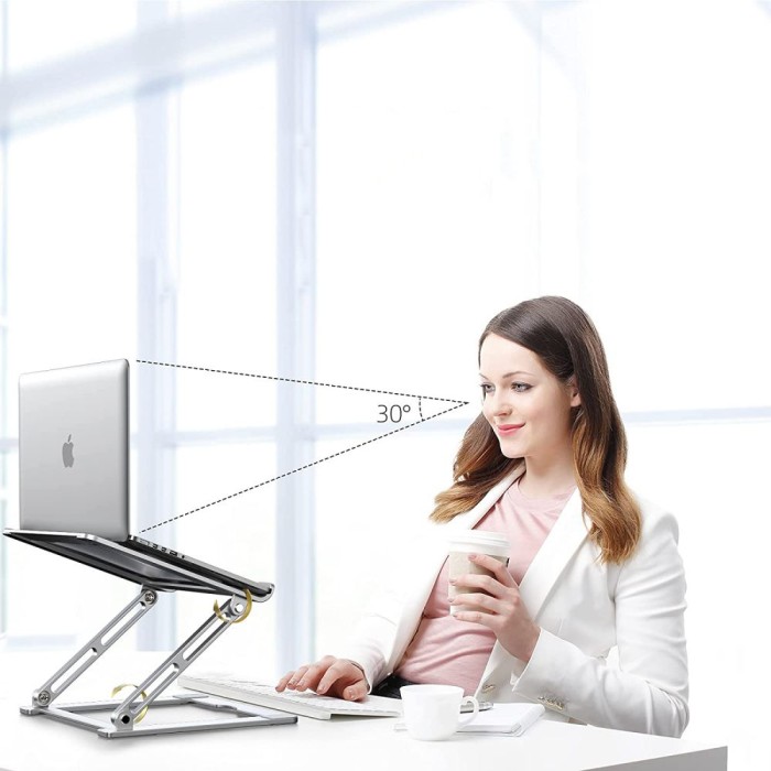 Tech-Protect ULS400 universal foldable stand for laptops up to 17" - silver