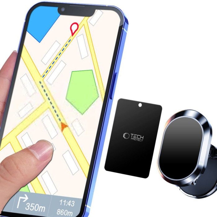 Tech-Protect MetalPlate magnetic plates for car holders - black (4 pcs.)