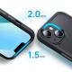 Tech-Protect MagMat MagSafe iPhone 14 Case - Clear Black