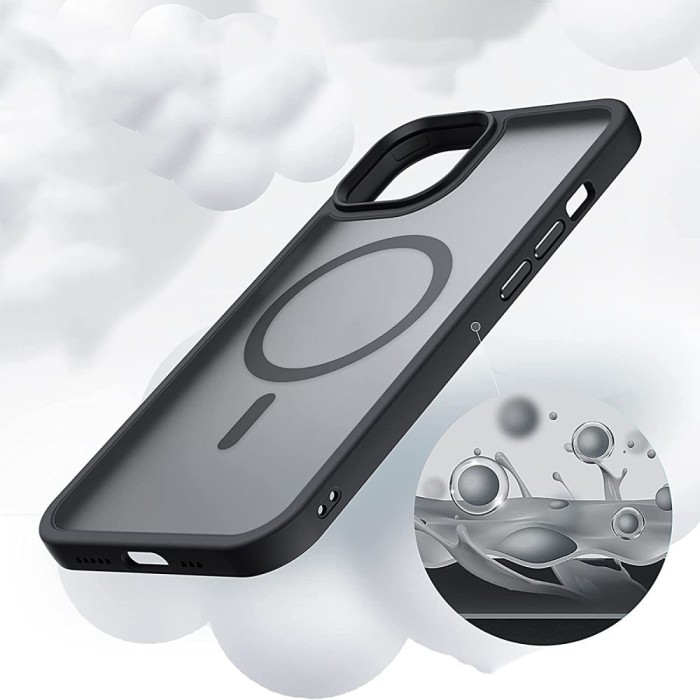 Tech-Protect MagMat MagSafe iPhone 14 Case - Clear Black