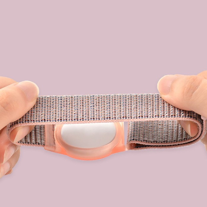 Tech-Protect Nylon Strap for Kids for Apple AirTag - Pink
