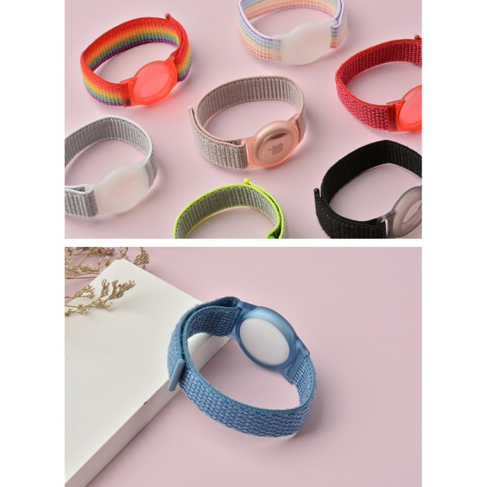 Tech-Protect Nylon Strap for Kids for Apple AirTag - Blue