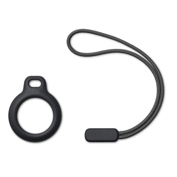Tech-Protect Rough Chain Case for Apple AirTag with Pendant - Black