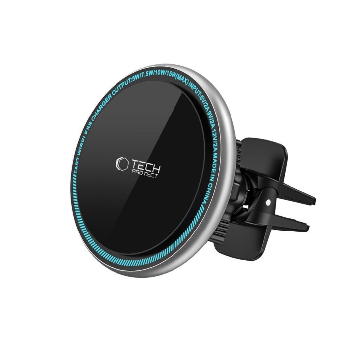 Tech-Protect A2 Car Phone Holder with MagSafe 15W Inductive Charger for Air Vent - Black