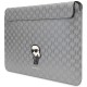 Karl Lagerfeld Saffiano Monogram Ikonik case for a 14" laptop - silver