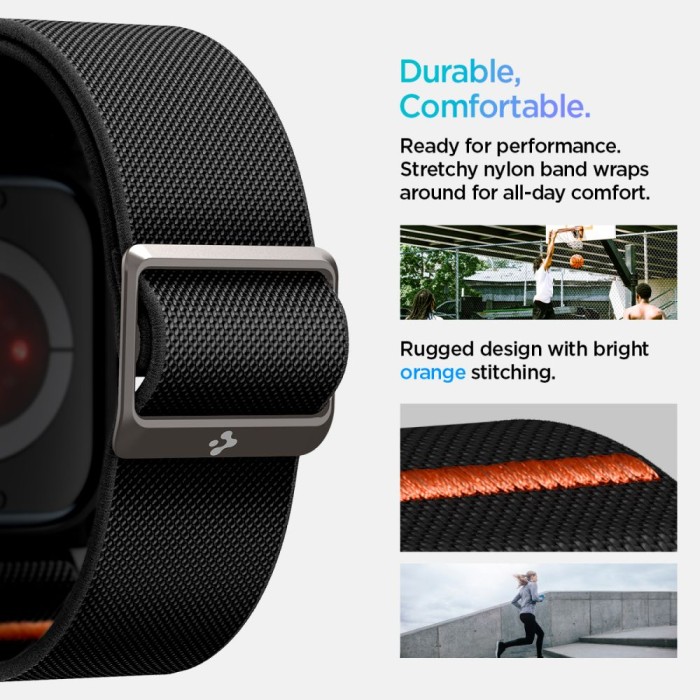 Spigen Lite Fit "PRO" Strap for Apple Watch 10 42mm - Black