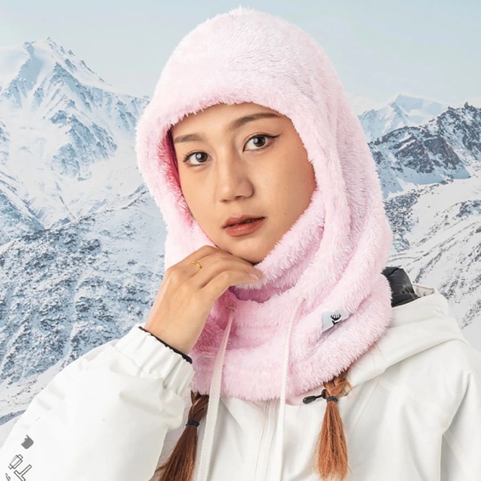 Qunature Arctic Velvet Ski Balaclava Size L - Pink