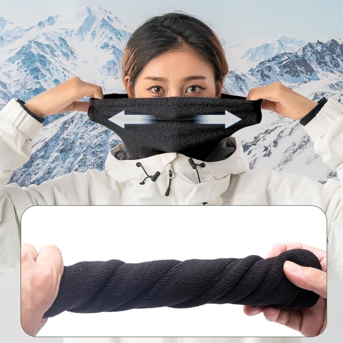 Qunature Oli Ski Neck Warmer Size L - Black
