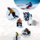 Qunature Pink Children&amp;#39;s skiing goggles (medium/large children&amp;#39;s version)