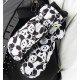 Qunature Panda Heat Transfer Ski Gloves Kids Size S - Black/White