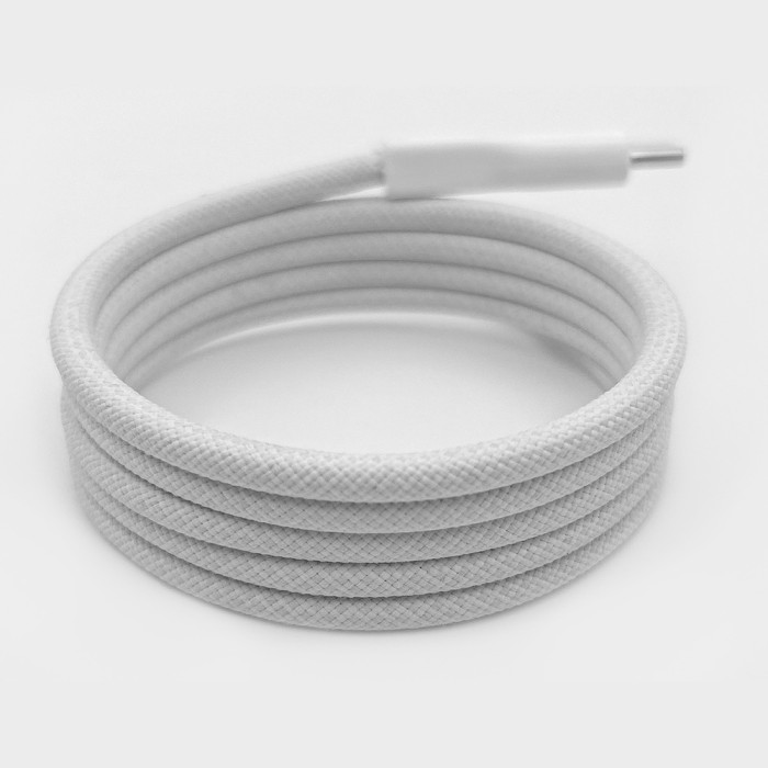 Puro Magnetic USB-C - USB-C 60W USB 3.2 (20 Gbps) 1m Magnetic Cable - White