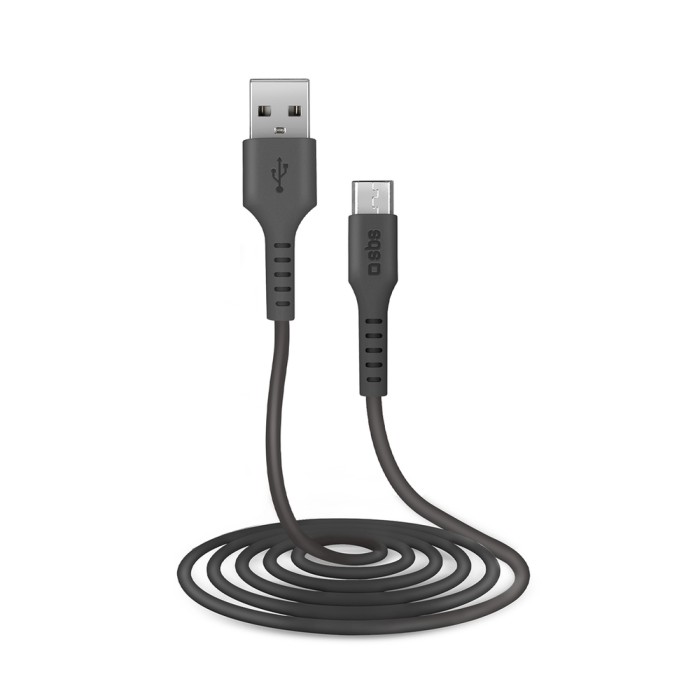 SBS TECABLEMICRO2K USB-A - Micro-USB Cable 2 m - Black