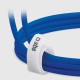 SBS TECABLETISSUETCCB USB-C - USB-C 1.5m 60W braided cable - blue