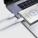 SBS TECABLETISSUETCCG USB-C - USB-C 1.5m 60W braided cable - gray