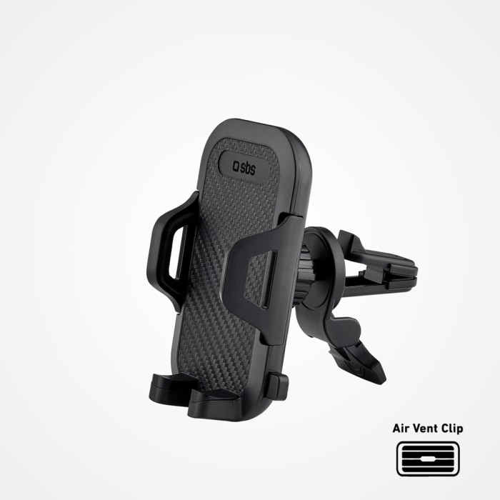 SBS TEHWSUPCLIPSTG smartphone holder for air vent, with reinforced jaws - black