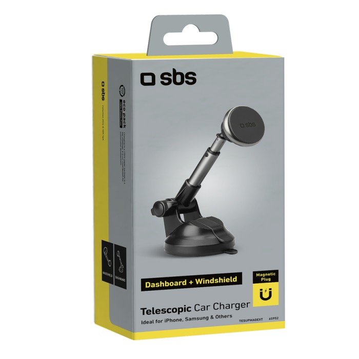 SBS TESUPMAGEXT Telescopic Smartphone Holder Compatible with MagSafe - Black