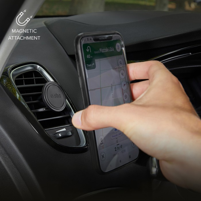 SBS TESUPMAGMCLIP smartphone holder magnetic, for air vent - black