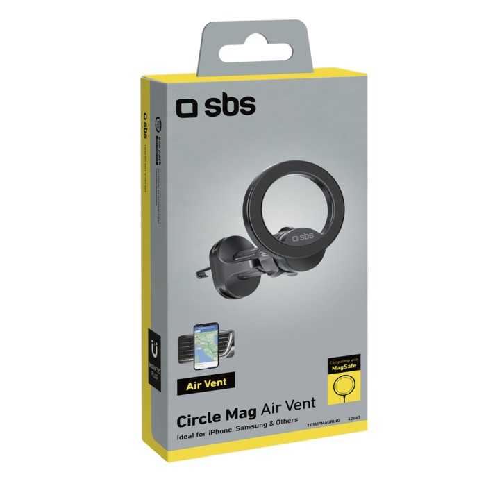 SBS TESUPMAGRING smartphone holder compatible with MagSafe - black