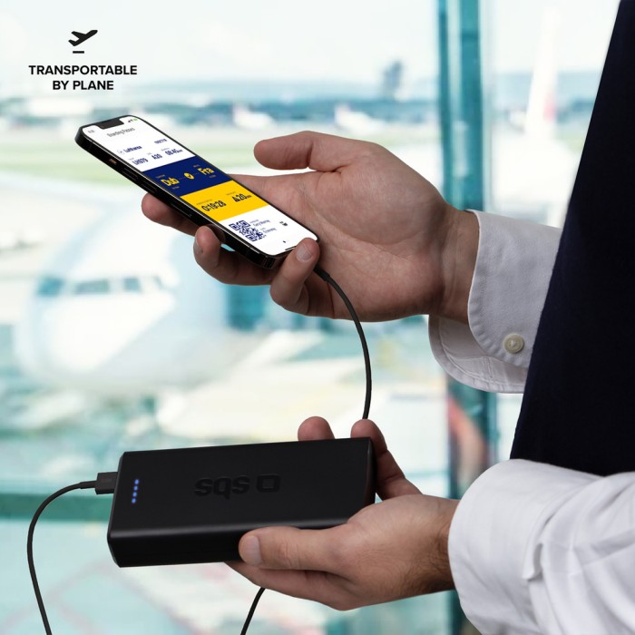 Powerbank Puro Fast 20000 mAh 2x USB-A + 1x USB-C - black