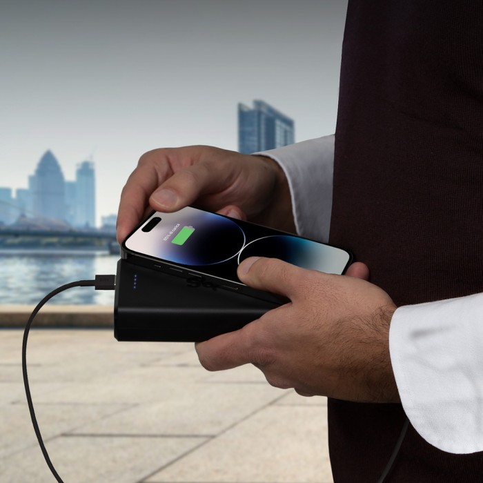 Powerbank Puro Fast 20000 mAh 2x USB-A + 1x USB-C - black
