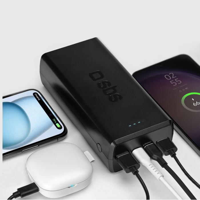 Powerbank SBS TTBB30000PD20K 30000 mAh 2 x USB-C 2 x USB-A - black