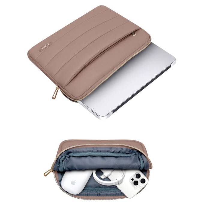 Tech-Protect Puffy 15-16" Laptop Bag - Brown