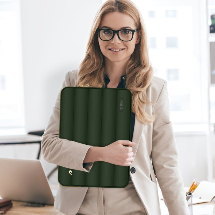 Laptop bag 15-16 Tech-Protect Puffy - olive