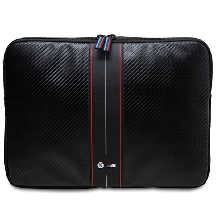 BMW Carbon &amp;amp; Red Stripe sleeve for a 14" laptop - black