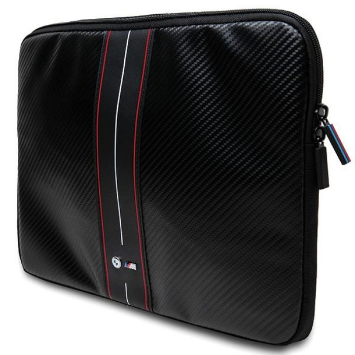 BMW Carbon &amp;amp; Red Stripe sleeve for a 16" laptop - black