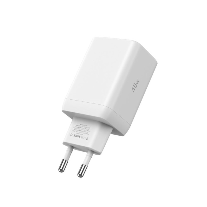 Tech-Protect NC45W-GAN 2-PORT PD45W Charger - White