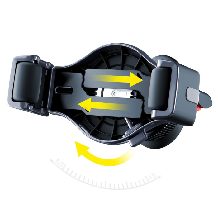 3mk Memo Hug car phone holder for air vent - black