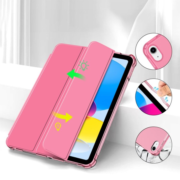 Tech-Protect SC Pen Hybrid Case for iPad 10 / 2022 - Pink - Transparent