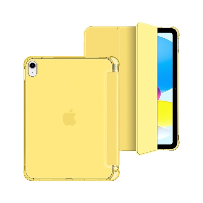 Tech-Protect SC Pen Hybrid Case for iPad 10 / 2022 - Yellow - Transparent