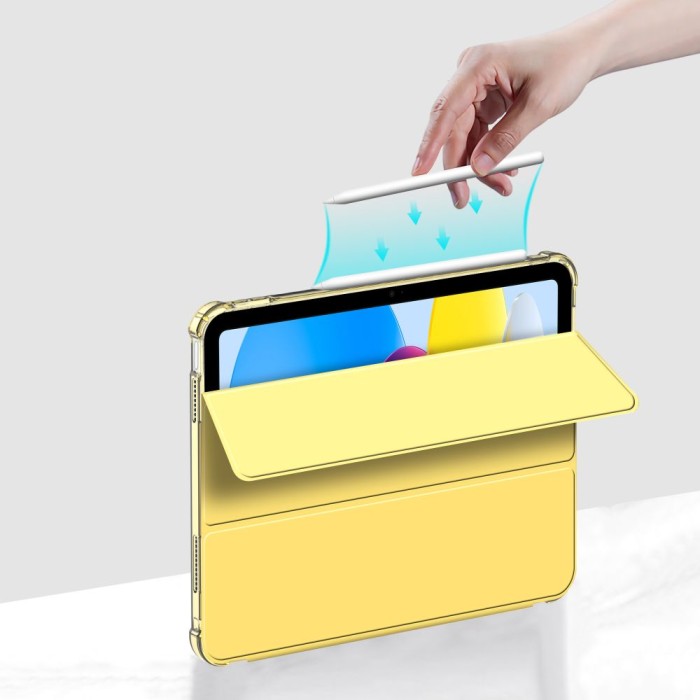 Tech-Protect SC Pen Hybrid Case for iPad 10 / 2022 - Yellow - Transparent
