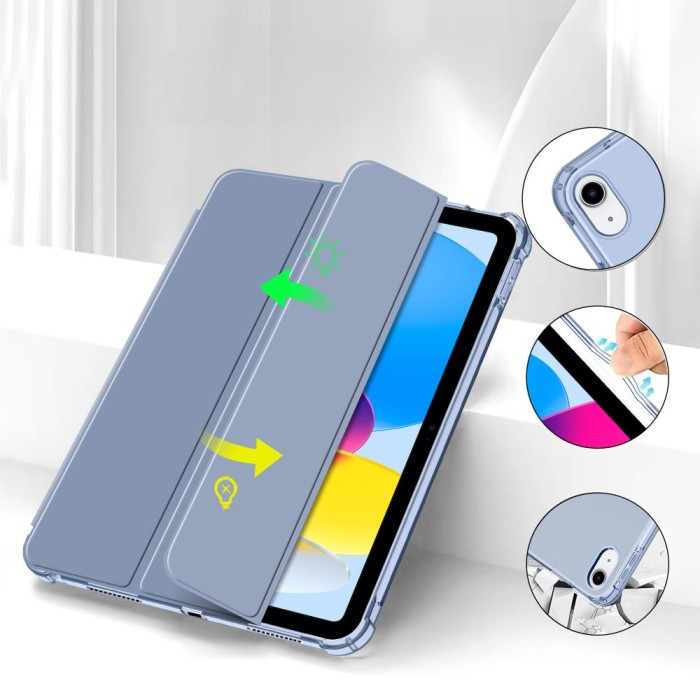 Tech-Protect SC Pen Hybrid Case for iPad 10 / 2022 - Blue - Transparent