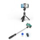 Tech-Protect L01S Bluetooth Selfie Stick with Tripod up to 70cm - Black