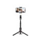 Tech-Protect L05S Bluetooth Selfie Stick with Tripod up to 105cm with LED Light - Black
