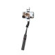 Tech-Protect L05S Bluetooth Selfie Stick with Tripod up to 105cm with LED Light - Black
