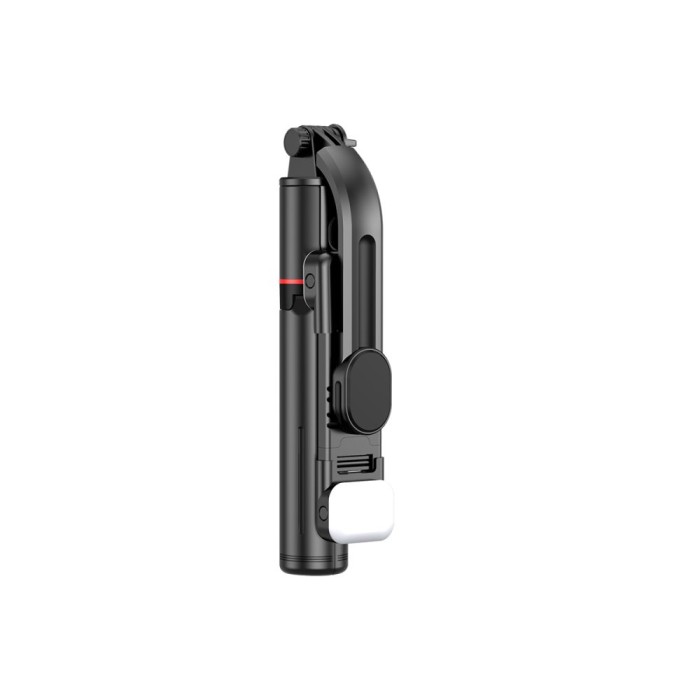 Tech-Protect L05S Bluetooth Selfie Stick with Tripod up to 105cm with LED Light - Black