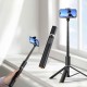 Tech-Protect L08S Bluetooth Selfie Stick with Remote Control, Tripod up to 141cm - Black