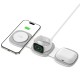 Tech-Protect QI15W-A32 3-in-1 Inductive Charger with MagSafe for Smartphone / Apple Watch / AirPods - Gray