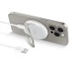 Tech-Protect QI15W-A33 Inductive Charger with MagSafe and Stand with USB-A / USB-C Cable - White