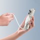 Tech-Protect QI15W-A33 Inductive Charger with MagSafe and Stand with USB-A / USB-C Cable - White