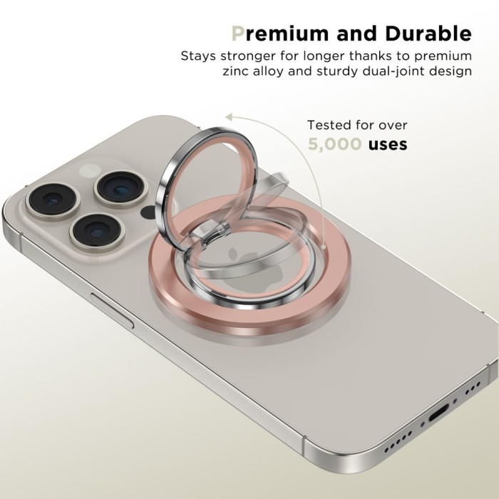 Tech-Protect MMR300 magnetic holder/ring with MagSafe - pink